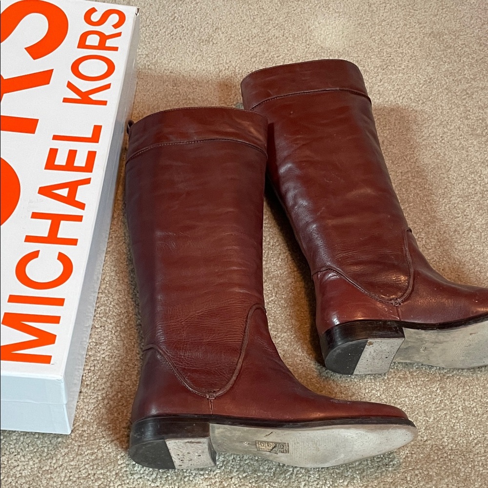 Michael Kors Rich Brown Over the Knee Boots - Picture 7 of 7